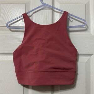 Lululemon energy bra high neck long line *tough 
Size 10 euc